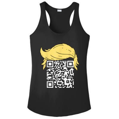 Funny Qr President Trump Dance Code Ladies PosiCharge Competitor Racerback Tank