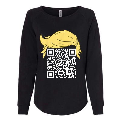 Funny Qr President Trump Dance Code Womens California Wash Sweatshirt