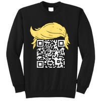 Funny Qr President Trump Dance Code Tall Sweatshirt