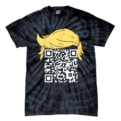 Funny Qr President Trump Dance Code Tie-Dye T-Shirt