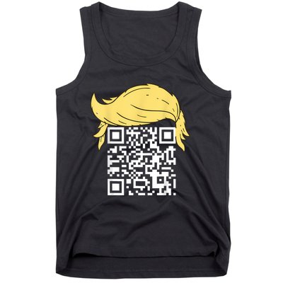 Funny Qr President Trump Dance Code Tank Top