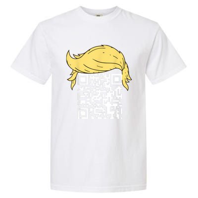 Funny Qr President Trump Dance Code Garment-Dyed Heavyweight T-Shirt