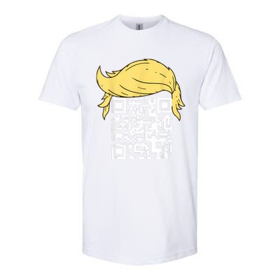 Funny Qr President Trump Dance Code Softstyle CVC T-Shirt