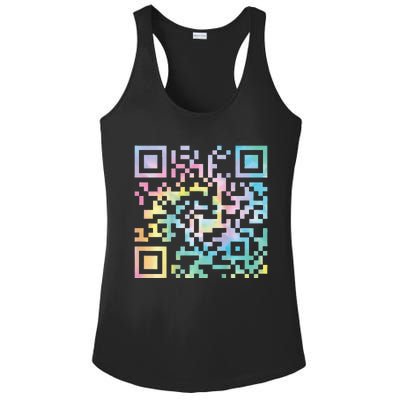 Funny Qr President Trump 4547trump Dancing Code Ladies PosiCharge Competitor Racerback Tank