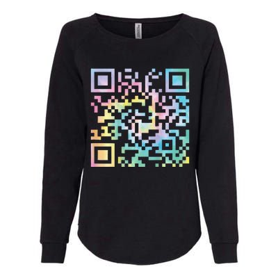 Funny Qr President Trump 4547trump Dancing Code Womens California Wash Sweatshirt