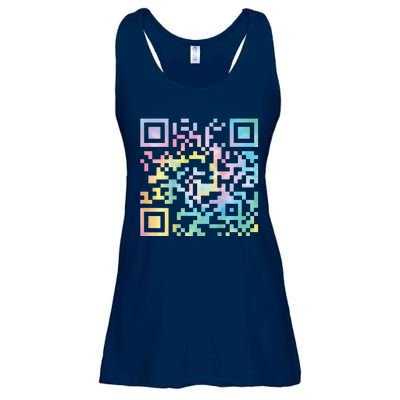 Funny Qr President Trump 4547trump Dancing Code Ladies Essential Flowy Tank