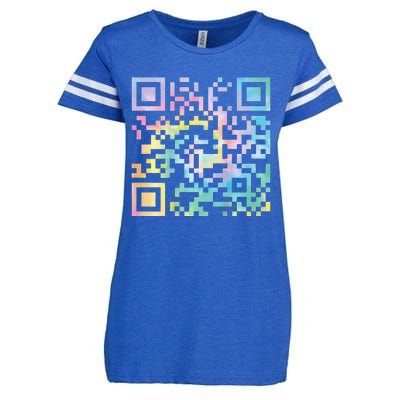 Funny Qr President Trump 4547trump Dancing Code Enza Ladies Jersey Football T-Shirt