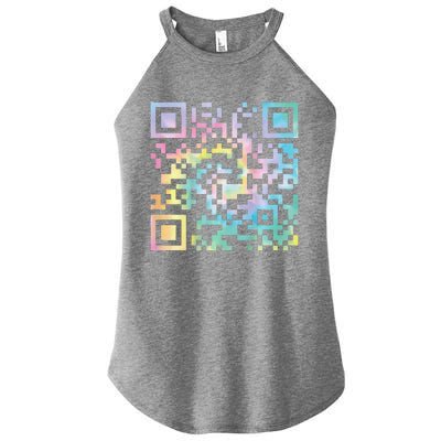 Funny Qr President Trump 4547trump Dancing Code Women's Perfect Tri Rocker Tank