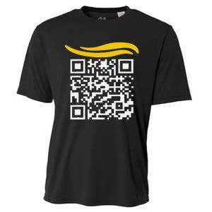 Funny Qr President Trump Dance Code Gift Cooling Performance Crew T-Shirt