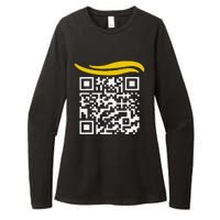 Funny Qr President Trump Dance Code Gift Womens CVC Long Sleeve Shirt