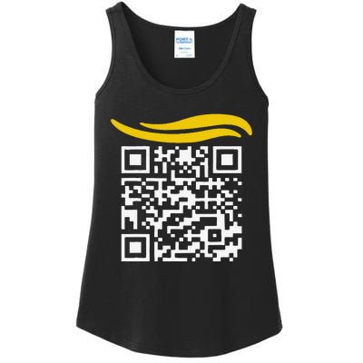 Funny Qr President Trump Dance Code Gift Ladies Essential Tank