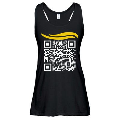 Funny Qr President Trump Dance Code Gift Ladies Essential Flowy Tank