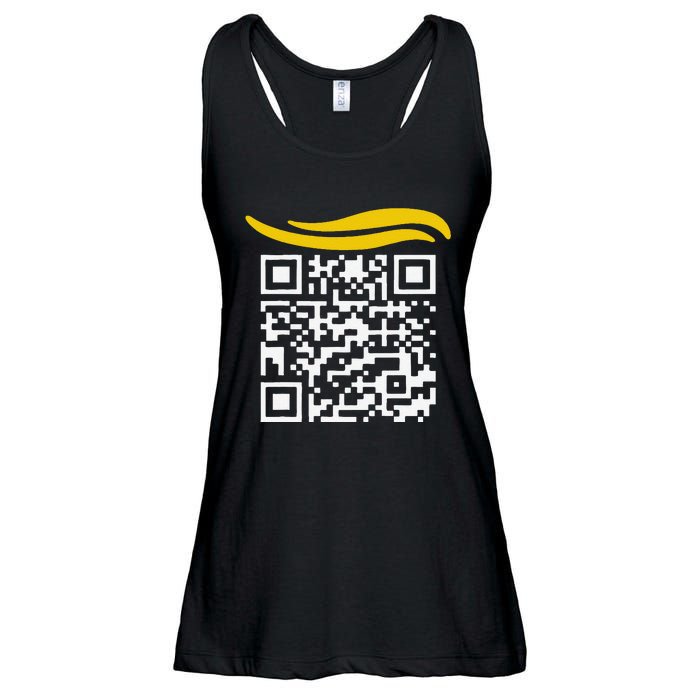 Funny Qr President Trump Dance Code Gift Ladies Essential Flowy Tank