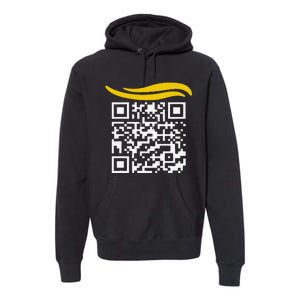 Funny Qr President Trump Dance Code Gift Premium Hoodie