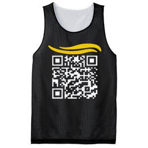 Funny Qr President Trump Dance Code Gift Mesh Reversible Basketball Jersey Tank