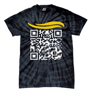 Funny Qr President Trump Dance Code Gift Tie-Dye T-Shirt