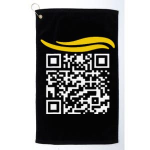 Funny Qr President Trump Dance Code Gift Platinum Collection Golf Towel