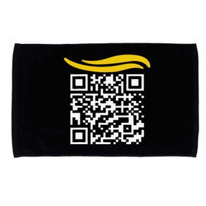 Funny Qr President Trump Dance Code Gift Microfiber Hand Towel