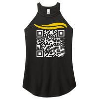 Funny Qr President Trump Dance Code Gift Women's Perfect Tri Rocker Tank