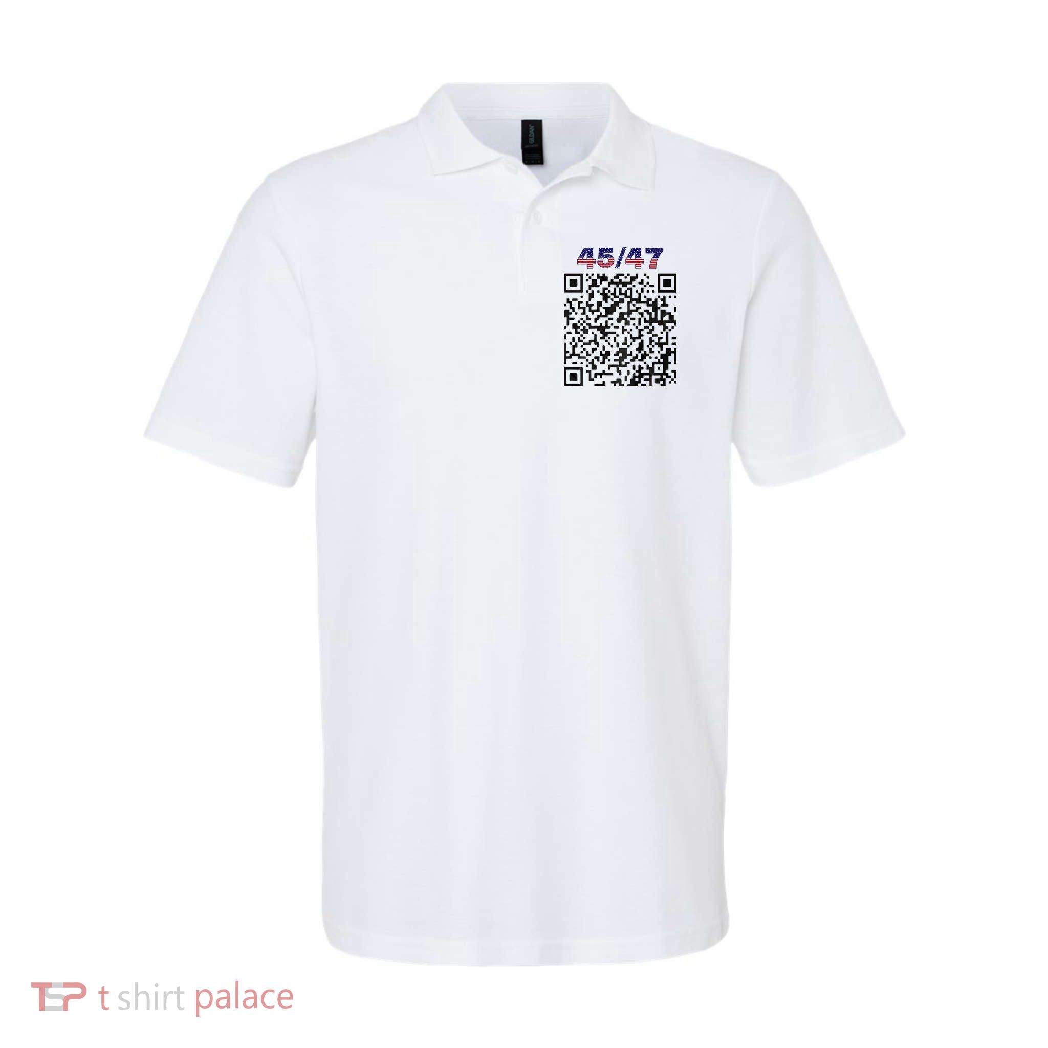 Funny Qr President Trump 4547 Trump Dancing Code Polo