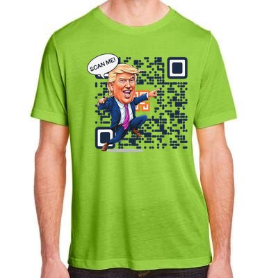 Funny Qr President Trump Dance Code 4547 Maga Trump 2024 Adult ChromaSoft Performance T-Shirt