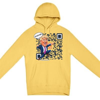 Funny Qr President Trump Dance Code 4547 Maga Trump 2024 Premium Pullover Hoodie