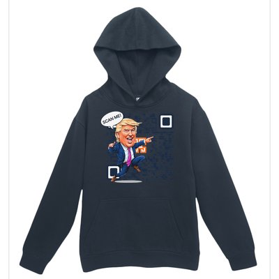 Funny Qr President Trump Dance Code 4547 Maga Trump 2024 Urban Pullover Hoodie