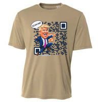 Funny Qr President Trump Dance Code 4547 Maga Trump 2024 Cooling Performance Crew T-Shirt