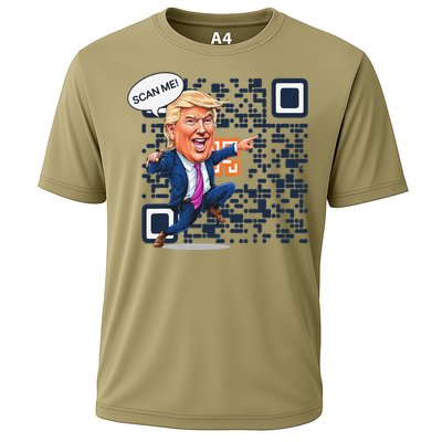 Funny Qr President Trump Dance Code 4547 Maga Trump 2024 Cooling Performance Crew T-Shirt