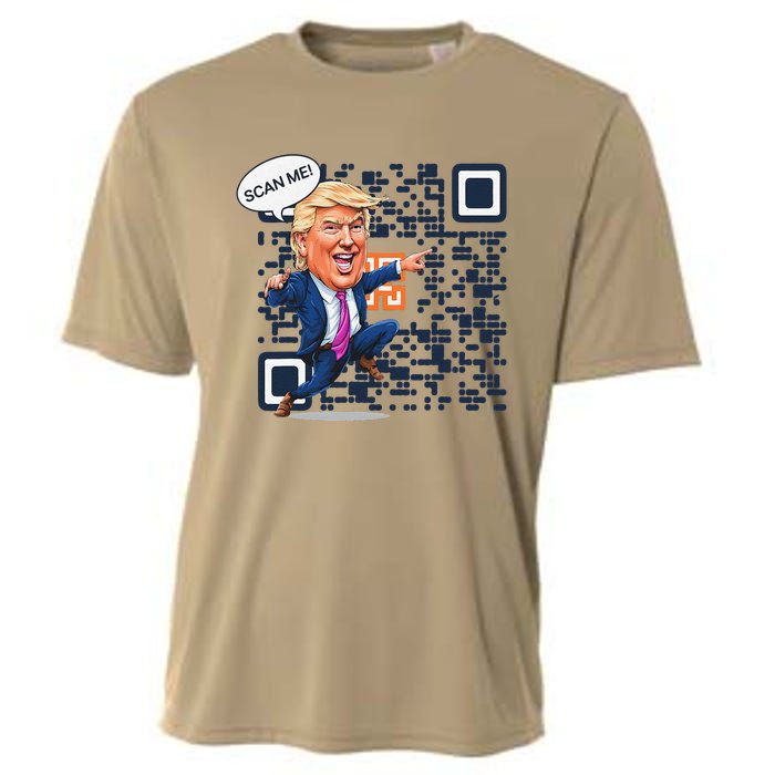 Funny Qr President Trump Dance Code 4547 Maga Trump 2024 Cooling Performance Crew T-Shirt