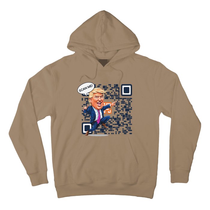 Funny Qr President Trump Dance Code 4547 Maga Trump 2024 Hoodie