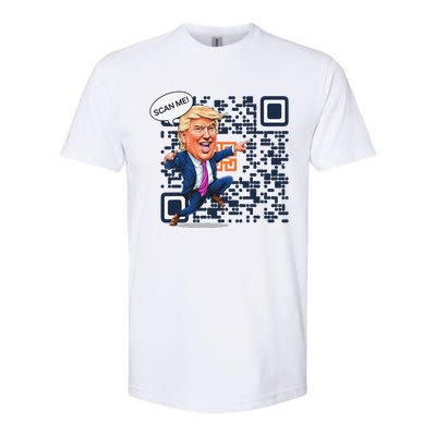 Funny Qr President Trump Dance Code 4547 Maga Trump 2024 Softstyle CVC T-Shirt