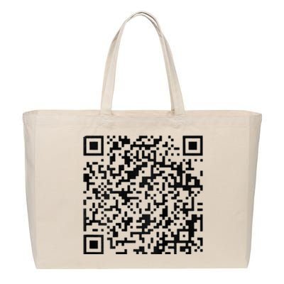 Funny Qr President Trump 4547 Trump Dancing Code Cotton Canvas Jumbo Tote