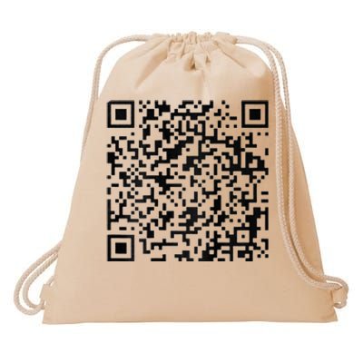 Funny Qr President Trump 4547 Trump Dancing Code Drawstring Bag