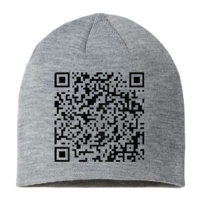 Funny Qr President Trump 4547 Trump Dancing Code Sustainable Beanie