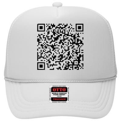 Funny Qr President Trump 4547 Trump Dancing Code High Crown Mesh Back Trucker Hat