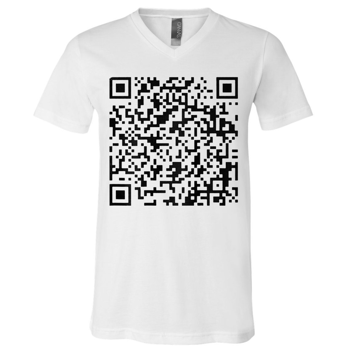 Funny Qr President Trump 4547 Trump Dancing Code V-Neck T-Shirt