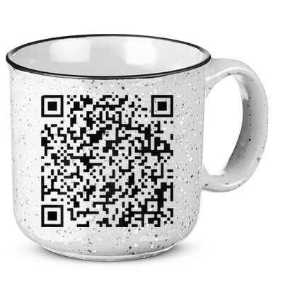 Funny Qr President Trump 4547 Trump Dancing Code 15oz Campfire Ceramic Mug