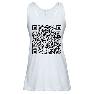 Funny Qr President Trump 4547 Trump Dancing Code Ladies Essential Flowy Tank