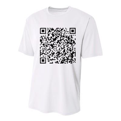 Funny Qr President Trump 4547 Trump Dancing Code Youth Performance Sprint T-Shirt