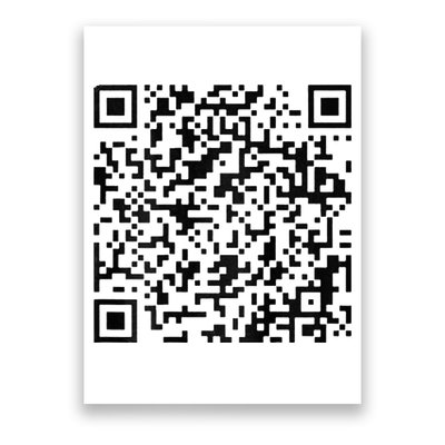 Funny Qr President Trump 4547 Trump Dancing Code Poster