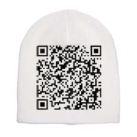 Funny Qr President Trump 4547 Trump Dancing Code Short Acrylic Beanie