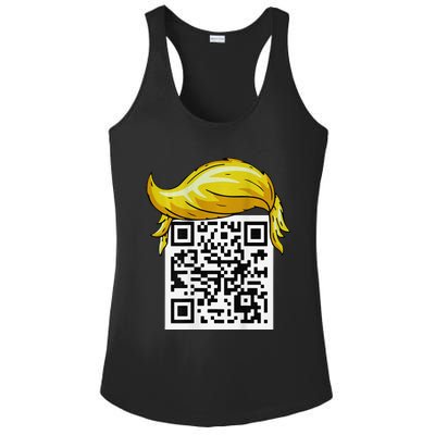 Funny Qr President Trump 4547trump Dancing Code Back Ladies PosiCharge Competitor Racerback Tank