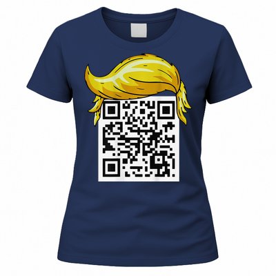 Funny Qr President Trump 4547trump Dancing Code Back Women's T-Shirt