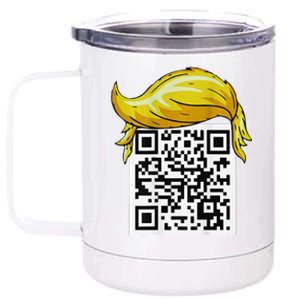 Funny Qr President Trump 4547trump Dancing Code Back 12 oz Stainless Steel Tumbler Cup