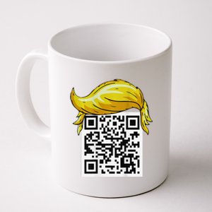 Funny Qr President Trump 4547trump Dancing Code Back Coffee Mug