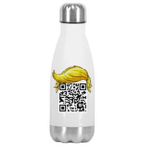 Funny Qr President Trump 4547trump Dancing Code Back Stainless Steel Insulated Water Bottle