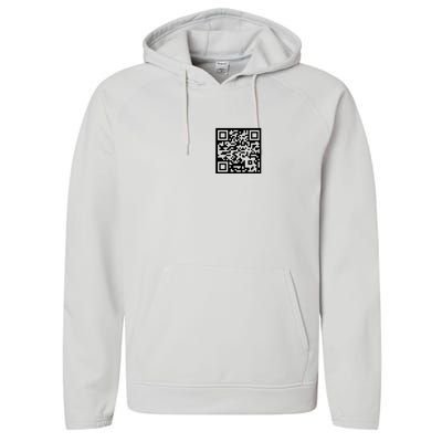 Funny Qr President Trump 45/47 Trump Dancing Code Performance Fleece Hoodie