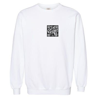 Funny Qr President Trump 45/47 Trump Dancing Code Garment-Dyed Sweatshirt