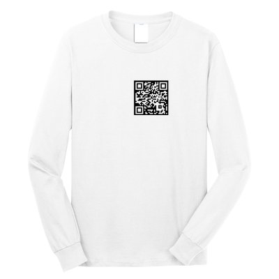 Funny Qr President Trump 45/47 Trump Dancing Code Long Sleeve Shirt